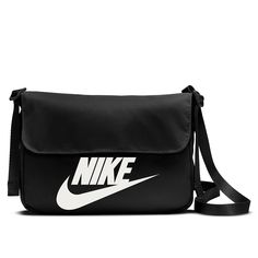 Nike-Futura Crossbody Bag The Futura crossbody bag from Nike features a sleek, sporty design that keeps you organized thanks to the multiple pockets. The premium shoulder strap offers adjustability for custom carrying comfort. Nike Sling Bag, Nike Sportswear Women, Orange Backpacks, Black Sportswear, Nike Outlet, Pink Crossbody Bag, Nike Sports, Black Crossbody, Pocket Bag