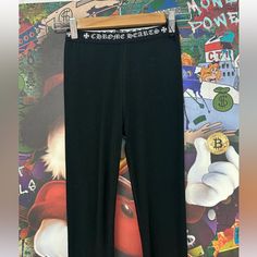 New No Box, Sorry Chrome Hearts Leggings, Chrome Hearts Pants, Chrome Hearts, Pant Jumpsuit, Pants For Women, Jumpsuit, Black White, Leggings, Black And White