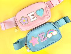 Our personalized belt bag for kids, designed to hold insulin, as medicine pouches, or simply as custom purses for girls. This stylish and practical purse doubles as a medication carrying bag for insulin. It is a perfect children's medication pouch, offering both convenience and style. 💜BAG DETAILS: -waterproof  -toddlers/young children can wear them crossbody  -teens/adults wear as a waist bag/crossbody bag/chest bag/bum bag -two pockets (main pocket and back pocket) -add an adorable happy face Medicine Pouch, Custom Purses, Bum Bag, Chest Bag, Waist Bag, Kids Bags, Belt Bag, Cross Body Handbags, Purses And Handbags