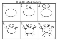 how to draw a cartoon crab