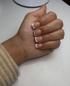 Short V French Nails, Short French Tip Acrylic Nails With Design, Nails Practice, Birthday 17, Women Nail Art, Bday Nails, Concert Style, Nails Size