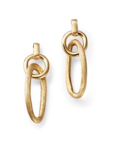 Marco Bicego 18K Yellow Gold Jaipur Double Link Drop Earrings Tiffany Hardware Earrings Gold, Botegga Venetta Drop Earrings, Marco Bicego, Dress Jewelry, Gold Drop Earrings, Online Earrings, Jaipur, Gold Earrings, Gold Jewelry