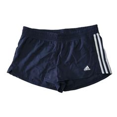 It Doesn't Matter If You're Working Out In The Gym Or Under The Sun, The Adidas Pacer 3-Stripes Short Will Keep You Distraction Free. The Soft, Stretchy Fabric Absorbs Moisture, So You Stay Dry. Affordable Adidas Sports Shorts, Work Out Shorts Outfit, Addidas Shorts, Soccer Shorts Women, Running Clothing, Casual Adidas Blue Athletic Shorts, Cute Athletic Shorts, Adidas Blue Athletic Shorts, Adidas Blue Gym Shorts