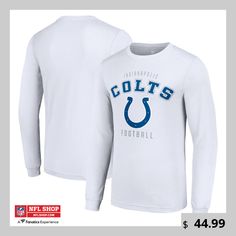 men's nike white indianapolis colts sideline legend performance long sleeve t - shirt