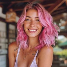 magnific NceH5yEkNeldLxlYENYw Bubblegum Pink Ombre Cotton Candy Pink Hair, Bubblegum Pink Hair, Short Ombre Hair, Halo Hair