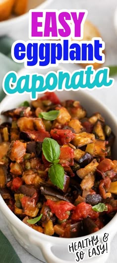 the cover of easy egyptian caponata