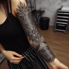 Negative Tattoo, Cool Marvel, Girl Shoulder Tattoos, Arm Sleeve Tattoos For Women, Bulldog Tattoo, Black Tattoo Cover Up, Feminine Tattoo Sleeves, Design Tattoos, My Tattoos