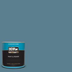 the behr paint is light blue with white trim