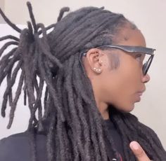 Locs Hairstyles For Women Half Up Half Down, Business Casual Loc Styles, Loc Styles Mohawk, Scarf And Locs, Long Dreadlocks Hairstyles Black Women, Long Loc Hairstyles For Women, Dread Locs Black Women, Long Loc Hairstyles, Short Faux Locs Styles