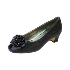 FLORAL Allie women's extra wide width evening dress pump for all your special occasions. This elegant ladies 1.5" low heel evening shoe with a decorative metallic beaded bow on a peep-toe front and all metallic fabric body creates a style and look that fits perfectly for those special events. Features: Extra Wide Width (E) Synthetic Rubber Sole 1.5" Low-Heel Peep Toe Maximum Traction Outsole Questions? Contact Us Anytime Evening Shoes Low Heel, Evening Shoe, Prom Dinner, Beaded Bow, Slip On Dress Shoes, Bridesmaid Shoes, Wide Width Shoes, Elegant Ladies, Wide Shoes