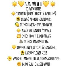 Witchy Space, Sun Witch, Lemon Infused Water, Kitchen Witch Recipes, Sun Worship, Teen Witch, Witch Moon, W.i.t.c.h Aesthetic, Wiccan Magic