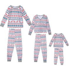 This matching family pajama set features classic Christmas printed in long-sleeved tops and pants, make these Pj's perfect for Christmas festivities. Matching PJs made from a soft and long-lasting material. It's excellent elasticity for perfect fit, skin friendly, breathable, comfortable and soft wearing.Perfect comfy pajamas for Christmas morning pictures, lounging on movie night, gift-giving traditions, and breakfast with Santa. Great for Gifting and Family Holiday Photos! And your relative or Holiday Long Sleeve Home Sets, Holiday Matching Long Sleeve Sets, Family Matching Christmas Loungewear Sets, Family Matching Holiday Sleepwear, Matching Winter Sets For Pajama Party, Matching Winter Pajama Party Sets, Matching Sets For Pajama Party In Winter, Family Matching Holiday Loungewear Sets, Family Matching Loungewear Sets For Holidays