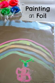 an art project for kids to do on foil