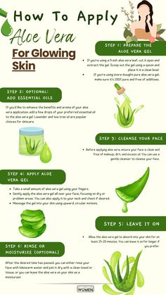 How To Apply Aloe Vera For Glowing Skin, Glowing skin, Natural Remedy for glowing skin Aloe Vera Benefits, Aloe Vera For Skin, Pure Aloe Vera Gel, Fresh Aloe Vera, Essential Oils For Skin, Beauty Tips For Face