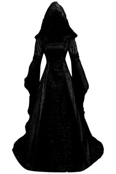 PRICES MAY VARY. ✪Material: Elegant halloween witch costume for women is made of high quality polyester material, velvet and lace, soft, lightweight and comfy for skin, durable. With this such retro gown renaissance medieval fancy dress, you will enjoy a wonderful night! ✪Occasion:This hooded women victorian dress is perfect for a masquerade ball, dress up parties Halloween cosplay party, gothic party, Victorian events and any costume party suitable for patrick's day, dancing party, renaissance, Vampire Gown, Gothic Corset Dresses, Witches Costumes For Women, Medieval Corset, Cloak Dress, Vampire Dress, Witch Dress, Punk Dress, Gothic Corset