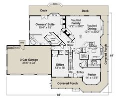 the floor plan for this house