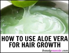 Aloe Vera For Hair Growth, Hair Growth Recipes, Diy Aloe Vera Gel, Aloe Vera Hair, Thick Hair Remedies