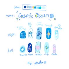 jellyfish theme Nails With Jellyfish, Jellyfish Nails Short, Nails Ocean Theme, Ocean Theme Nails, Jellyfish Nail Art, Ocean Inspired Nails, Jellyfish Nails, Jellyfish Theme