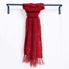 The complimentary combination of ruby reds and deep crimson give the Cranberry Mohair Scarf a brilliant pop of color, fit for those who love to be reminded of Nantucket's rich harvest season. Our mohair scarf has been woven in the same classic twill weave pattern since 1968 by our skilled weavers. Mohair, a lustrous and soft fiber with a beautiful sheen, is an elegant addition to any winter wardrobe. Each brushed mohair scarf we create is designed and handcrafted in our Main Street studio. Incre Twill Weave Pattern, Mohair Scarf, Weave Pattern, Harvest Season, Twill Weave, Shades Of Red, Ruby Red, Winter Wardrobe, Cranberry