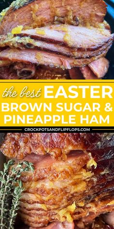 the best easter brown sugar and pineapple ham