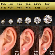 Ice Moissanite Screw Backs+925+Certificate. Men's Women's Real 0.1-1 Carat D Color Moissanite Earrings For Women 100% 925 Sterling Silver 18k Gold Overlay Earring Trend Wedding Jewelry 585 Gold 3mm Gra Certified Diamond Screw-In Sterling Silver Studs Real 0.1-1 Carat D Color Moissanite Earrings For Wo/Men 100% 925 Sterling Silver Earring Trend Wedding Jewelry 585 White Gold Overlay Pure 925 Sterling Silver Stamped Yellow 18k Gold Overlay Screw-In (+Free Push Loose Backs!) Prongs High Open Settin Stud Earrings For Men, Earring Trends, Jewelry Appraisal, Moissanite Earrings, Fine Earrings, Silver Earring, Fine Jewellery Earrings, 925 Sterling Silver Earrings, Real Diamonds