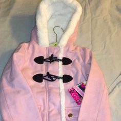 New Girls Satin Lined Faux Fur Hooded Coat Cute Outerwear With Fleece Lining For Cold Weather, Cute Winter Outerwear For School, Pink Outerwear For School In Fall, Trendy Winter Outerwear For School, Fur Hooded Coat, Faux Fur Hooded Coat, Hooded Coat, Faux Fur Coat, New Girl