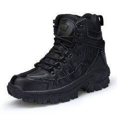 ⭐With 30 days no risk money back guarantee. ⭐99% of reviewers recommend this product. ⭐100% Satisfaction Guaranteed. ⭐Ship within 48 hours. Product Description This is a special option for those who do day trips in the mountains or work in off-road terrain.This combat boots is ideal for hiking ,outdoor trekking, backpacking, travel wearing and daily walking.The Waterproof Membrane gives you superior waterproofing and excellent vapour transmission to maximize your performance in even the wettest of environment.Millions of microscopic pores in the membrane allow water vapour to escape without allowing water droplets in, keeping feet dry and comfortable. MONEY BACK GUARANTEE We want you to be 100% satisfied with the products you buy from us. If for ANY reason you are not satisfied with your p Slip-resistant Hiking Boots With Closed Toe, Breathable Lace-up Synthetic Boots, Breathable Synthetic Lace-up Boots, Techwear Boots For Outdoor Activities With Shock Resistance, Techwear Hiking Boots With Shock Resistant Round Toe, Black Durable Waterproof Techwear Boots, Black Waterproof Durable Techwear Boots, Slip-resistant Waterproof Techwear Boots For Outdoor, Slip-resistant Waterproof Boots For Outdoor Techwear