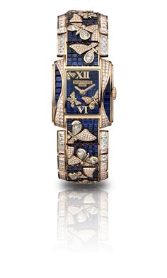 Sapphire Background, Rolex Wrist Watch, Art Watches, Diamond Butterfly, Baguette Diamonds, Luxury Timepieces, Watch For Men