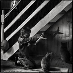 photo: The Birders | photographer: Andy Prokh | WWW.PHOTODOM.COM White Magic, Storytelling, Cool Photos, Dog Cat, Black And White