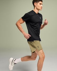 Go back to basics with this lightweight and versatile tee. Designed for the everyday runner's wardrobe | On Men's Core-T Short-Sleeve Shirt in Black, Size: Medium. Lightweight, versatile, running Running, Road Running. Performance Running | Recycled Polyester Casual Sports T-shirt With Go-dry Technology, Sporty Moisture-wicking Activewear, Casual Breathable T-shirt For Workout, Breathable Casual Activewear With Crew Neck, Relaxed Fit Go-dry T-shirt For Running, Go-dry Relaxed Fit T-shirt For Running, Casual Athletic Fit Activewear For Running, Breathable Running T-shirt With Relaxed Fit, Functional Sports T-shirt For Summer