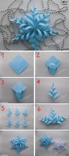 how to make snowflakes out of paper