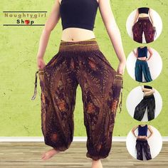 Hippie Trousers, Thai Pants, Genie Pants, Maxi Pants, Pants Baggy, Harem Pants Women, Hippie Pants, Boho Pants, Hip Ups