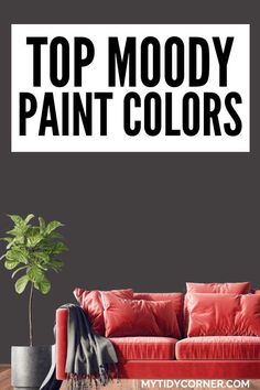 best moody paint colors Moody Red Paint Colors, Best Moody Paint Colors, Moody Paint Colors, Moody Paint, Dramatic Bedroom, Red Paint Colors, Stiffkey Blue