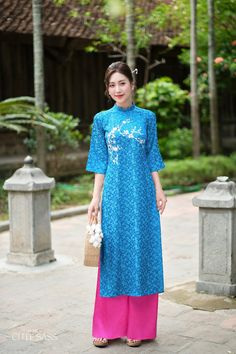 Our Gấm Collection Áo Dài is a fusion of delicacy and comfort. Made with luxurious Gam silk and is available in a size-inclusive range, this collection Áo Dài offer versatility, effortlessly transitioning from season to season.  ❣️ This set includes one Ao Dai Top and  Pants Style: Traditional  Material: Gam Silk. Little Stretch ❣️ This beautiful and modern ao dai set is perfect for any special occasions: Lunar NewYear, Mid Autumn Festival, Attending Wedding, or a Family photoshoot. ❣️ Please no Modern Ao Dai, Vietnamese Ao Dai, Prussian Blue, Autumn Festival, Mid Autumn, Mid Autumn Festival, Pants Style, Unique Designers, Family Photoshoot