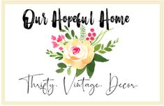 a sign that says our hospital home with flowers on it and the words, trust vintage decor