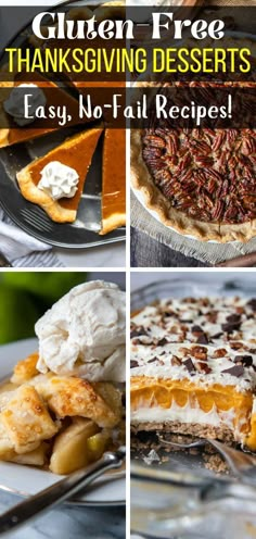 gluten free thanksgiving desserts that are easy to make