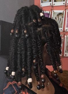 Twist With Beads, Twists With Beads, Afro Twist, Short Locs Hairstyles, Marley Hair, Hair Scarf Styles, Girls Natural Hairstyles, Natural Hair Twists