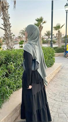 #hijab #hijabiselegant #hijabinspiration #muslimah #abaya #abayastyle #ootd Modest Outfits For Hijabis, Modest Islamic Outfits, Casual Hijabi Outfits, Hijabi Outfits Modest, Hijab Outfit Modest, Modest Hijabi Fashion, Hijab Style Outfits, Hijabi Fashion Abayas, Muslimah Abaya