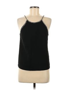 Assorted Brands Sleeveless Blouse Size: Medium Tops - used. 100% Polyester | Sleeveless Blouse: Black Tops - Size Medium Affordable Black Sleeveless Blouse, Lu Lu Lemon Shirts Black, Black Sleeveless Blouse, Sleeveless Blouse, Sleeveless Top, Women Handbags, Womens Tops, Black, Clothes