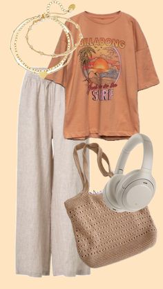 Zoo Trip Outfit Women, Salted Granola Summer Outfits, Beachy Boho Aesthetic Outfits, Cabin Outfits Summer, Salted Granola, Boho Style Outfits, Outfit Inspo Summer, Cute Lazy Day Outfits, Minimal Outfit