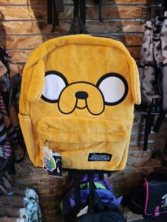 Jake the dog, backpack, adventure time, Finn, back to school, hot topic Adventure Time Backpack, Adventure Time Clothes, Miraculous Ladybug Toys, Silly Clothes, Inside My Bag, Kids Adventure