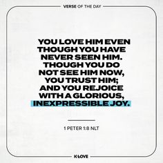 a quote from peter 8 11 with the words verse of the day