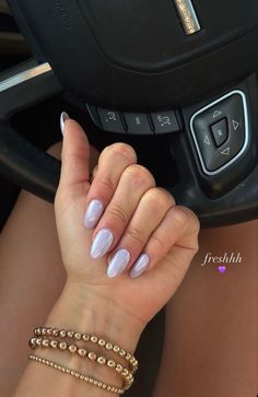 Lavender | Purple | Nails inspo Colorful Dip Nails, Chrome Nails Oval, Lavender Chrome Nails, Chrome Nail Colors, Purple Chrome Nails, Lightroom Photo, Lilac Nails, Milky Nails, Viral On Tiktok