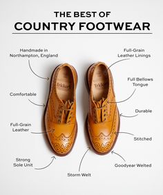 Country Shoes - The Originals Trickers Boots, Brogue Shoe, Uniform Work, Shoe For Men, Derby Shoe, King George Vi