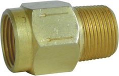 an brass fitting for a hose