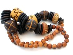 Chunky Wood Bead Necklace Hand Carved Vintage - The Jewelry Lady's Store Wood Bead Necklace, Wooden Jewelry, Brown Wood, Bead Necklace, Wood Beads, Vintage Necklace, Live Lokai Bracelet, Fashion Statement, Hand Carved