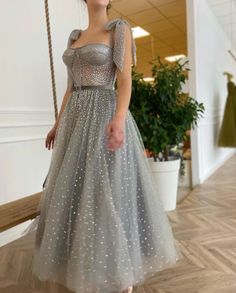 Iris Sparkle Dress | Teuta Matoshi Ankle Length Prom Dress, Elegant Homecoming Dresses, Teuta Matoshi, Maxi Dress Summer, Dresses Ladies, Sweetheart Prom Dress, Elegant Prom Dresses, Short Prom Dress, Gown Prom