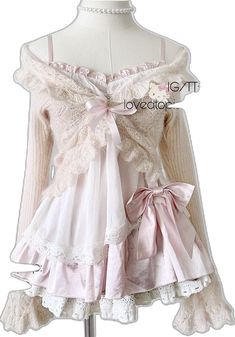 Himegyaru Outfit, Japanese Outfits Aesthetic, Himekaji Aesthetic, Cute Japanese Outfits, Shoujo Clothes, Cottagecore Outfit Winter, Japanese Coquette, Shoujo Girl Outfit, Kawaii Pink Winter Outfits