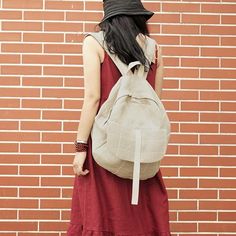 Unique design women large bag women canvas backpack canvas shoulder bag. Canvas Backpack Women, Longchamp Le Pliage Backpack, Canvas Backpack, Canvas Shoulder Bag, Style Women, Large Bag, Bag Women, Trending Now, Handbag Backpack