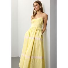 Yellow (100% Cotton). Casual Dress. Square Neck. Sleeveless. Pull On. 50" from shoulder to hemline. Imported. Spring Maxi Dress With Straight Neckline For Daywear, Chic Yellow Sleeveless Dress With Spaghetti Straps, Yellow Sleeveless Casual Dress, Cotton Strapless Sundress For Spring, Sleeveless Yellow Lined Midi Dress, Sleeveless Cotton Maxi Dress With Lining, Yellow Sleeveless Lined Maxi Dress, Yellow Sleeveless Midi Dress For Daywear, Sleeveless Yellow Midi Dress For Daywear